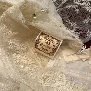 Gunne Sax | Dresses | Vintage Gunne Sax White Creams Lace Maxi Dress ...